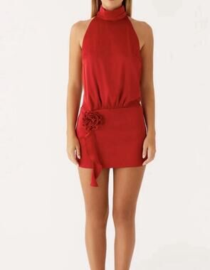 Peppermayo Birdie Halterneck Mini Dress Size 6